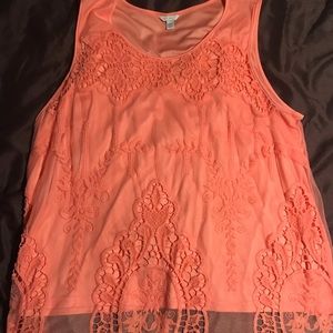 18/20 Cato Peach Tank Top